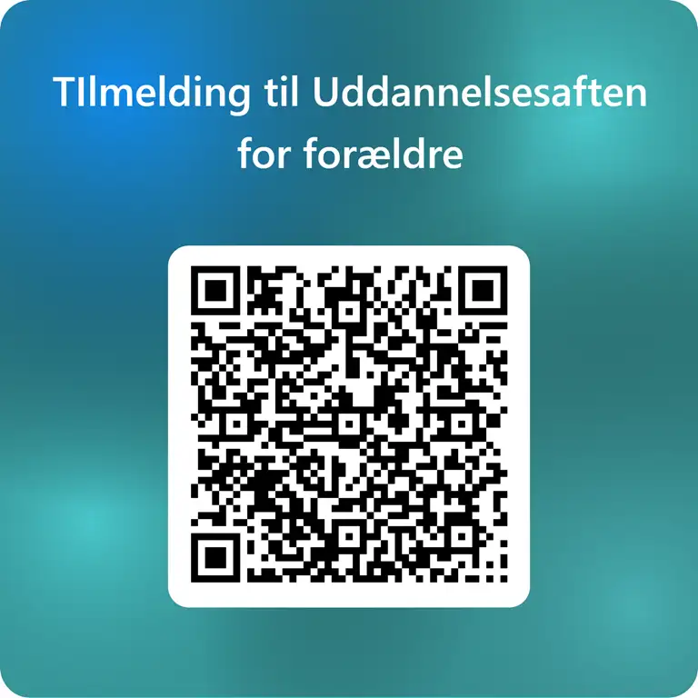 QR-kode til tilmelding til Udddannelsesaften